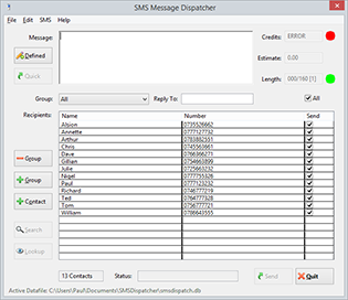 SMS Message Dispatcher